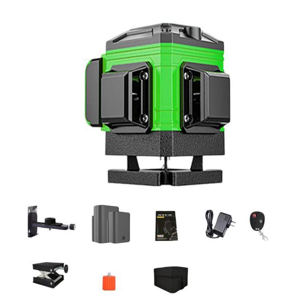 Laser Level Self-leveling 12 Lines Green Beam, Cross Line Tiling Floor Tool