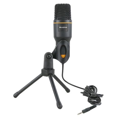 Condenser Microphone Low Noise with Tripod Stand for Laptop Computer PC Image