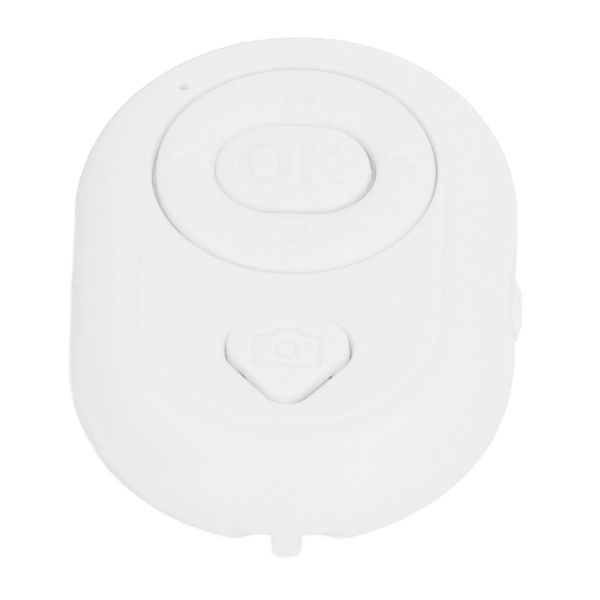 White Hands-Free Remote For Selfies And Media Control