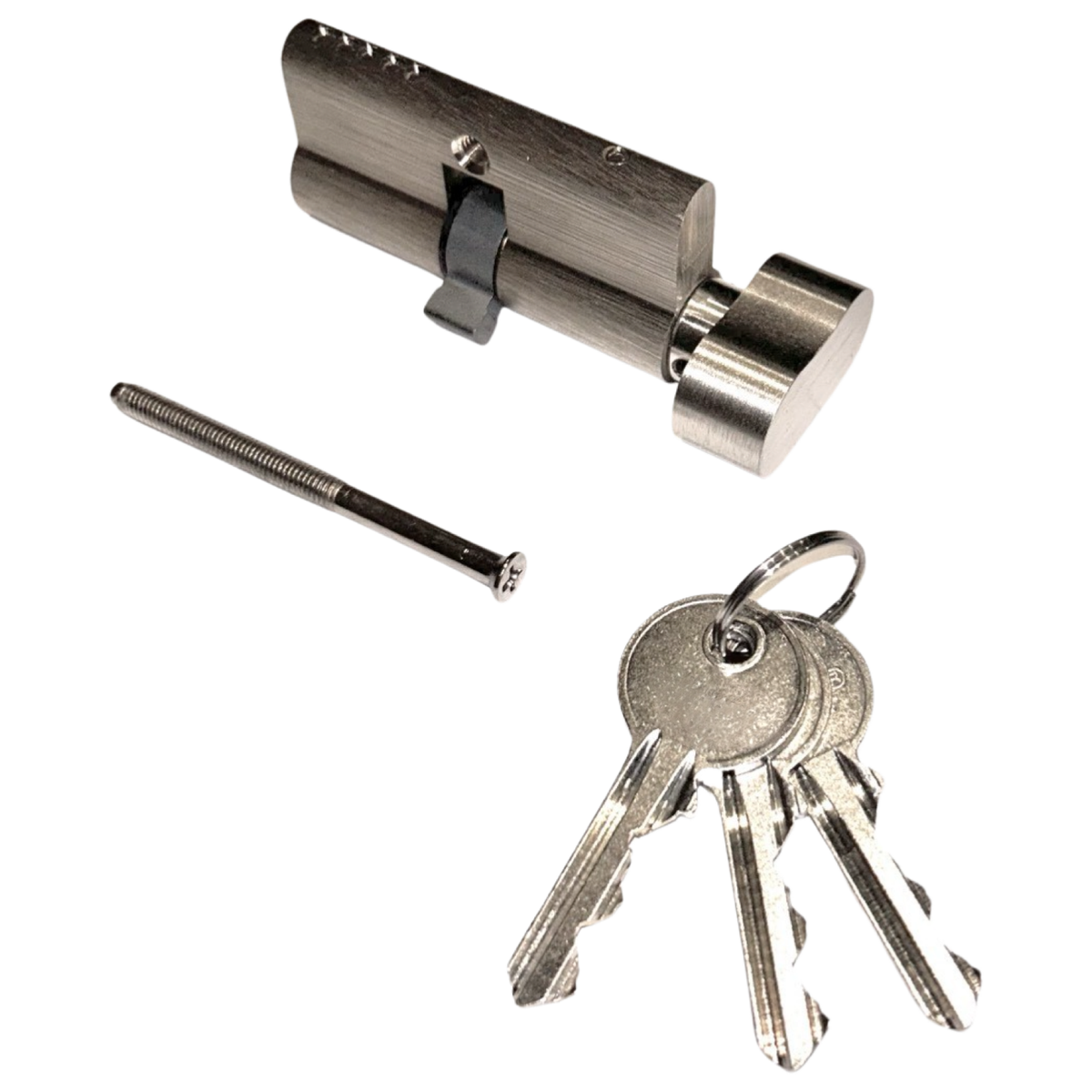 Knob Thumb-Turn Lock Cylinder With Keys Combo 1