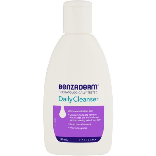 Benzaderm Daily Cleanser 120ml x 2