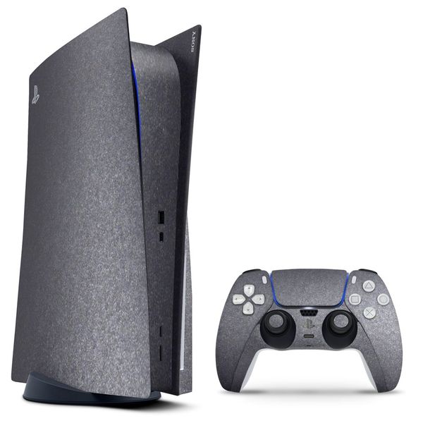 Decal Skin Compatible with PS5 (Disc) - Dark Grey (Decal Only)