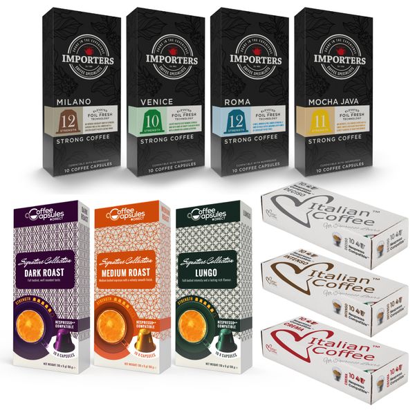 Favourites Sampler Pack Nespresso Compatible Capsules - 100 Capsules