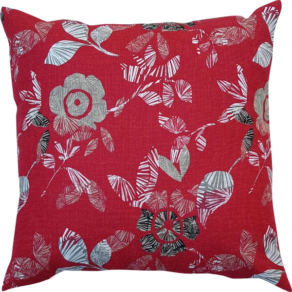 Red Pillow/Cushion flower Cover