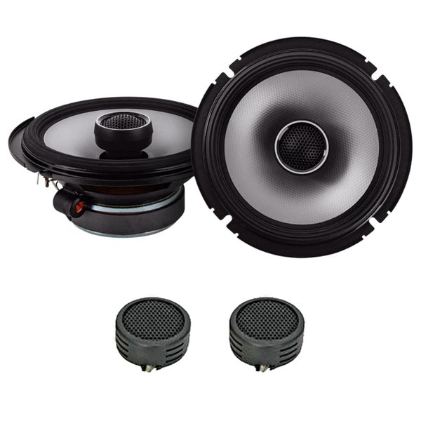 Alpine S2-S65 S-Series 6.5" 240 Watts 2-Way Coaxial Speakers &amp; Evo Tweeters