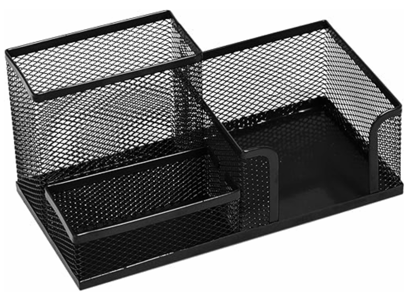 3 compartment Mesh Pen Holder Office Supplies Pencil Holder