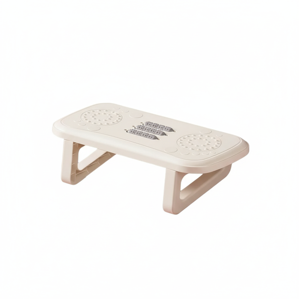 Under Desk Footrest with Massage Feature - White