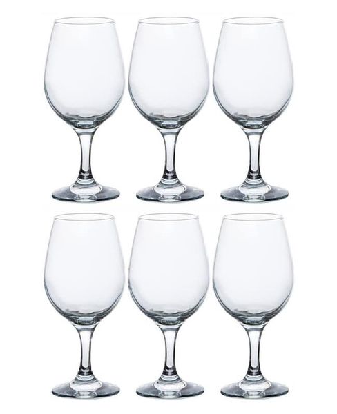 Pasabahce Amber Wine Glass Set - 395ml - Set of 6