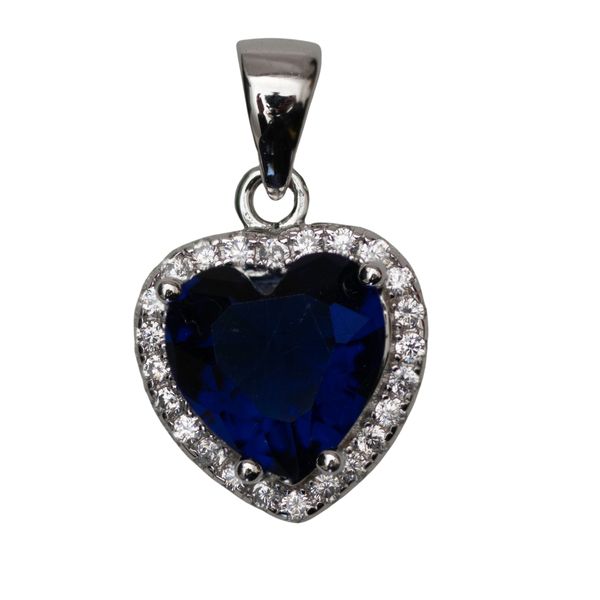 Women Blue 925 Sterling Silver Pendant