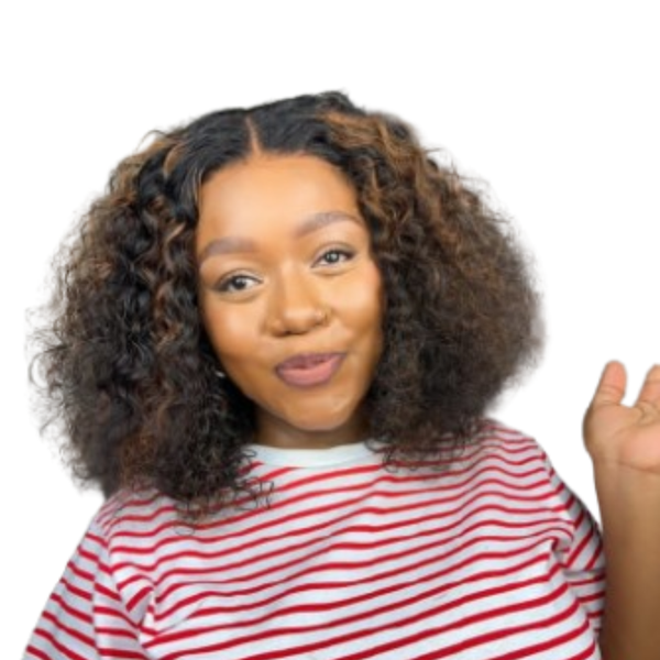 10" Highlight Brazilian Curly Wig.