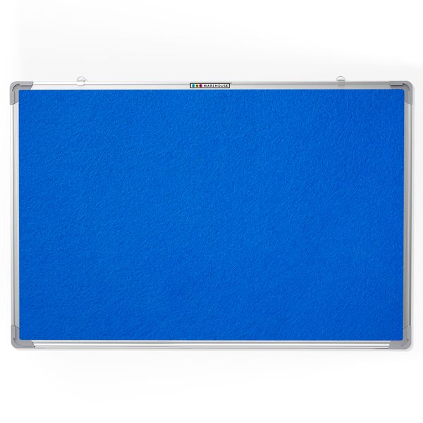 Notice Felt Pin Board 150cm x 100cm - Slimline Blue