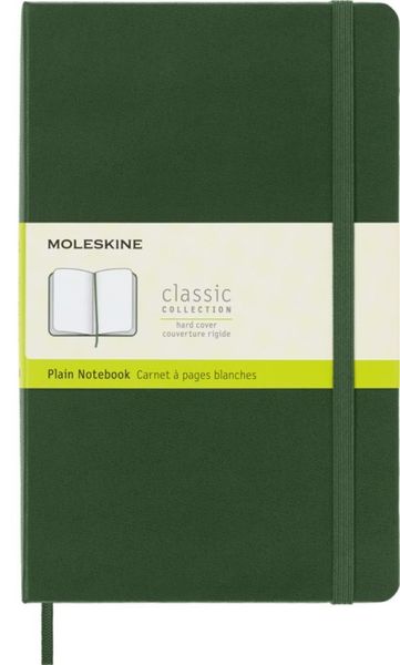 Moleskine Myrtle Green Large Plain Notebook