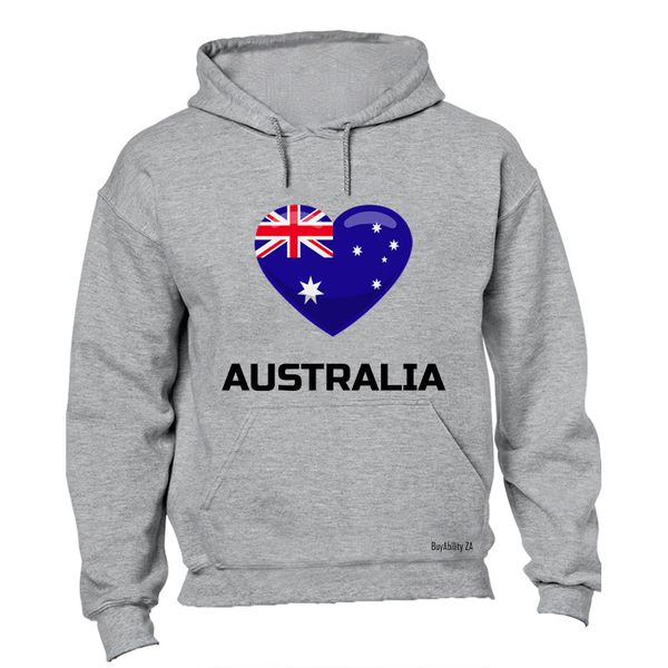 Love Australia - Mens - Hoodie - Grey