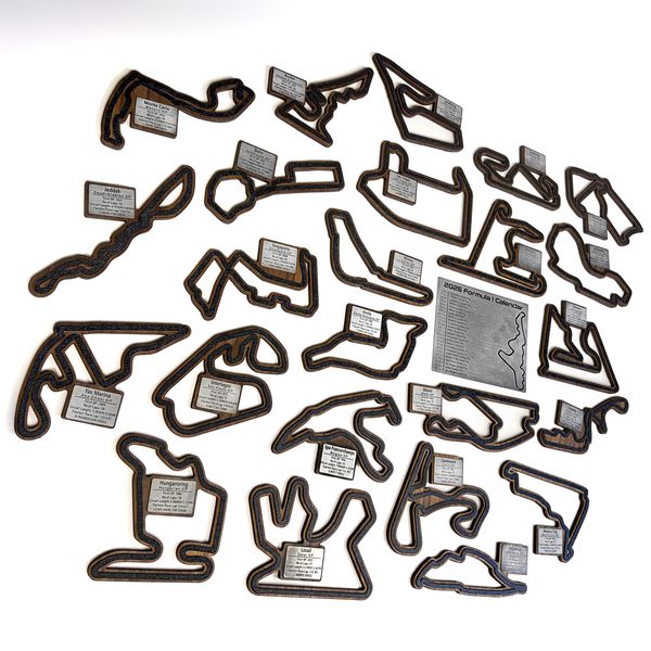2025 Formula One Wall Mounted Tracks Collection - Unexpected Worx