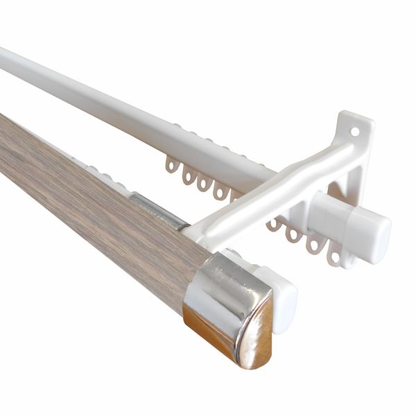 33mm Half Round/ Double Track 2.5m - Sea Mist