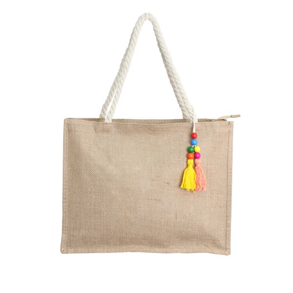 Purple &amp; Prose Ladies Canvas Beach Bag