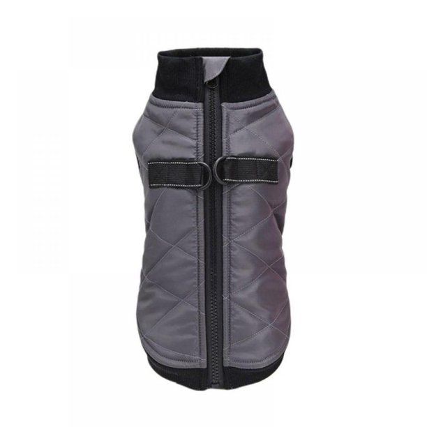 Dog Pets Warm Vest Jacket Coat Cold Weather Padded Vest Grey Buy Online in South Africa