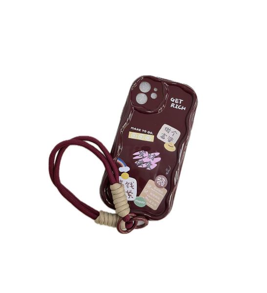 Silicone wine red phone case compatible with iPhone12/13/14/15/Pro/Pro Max