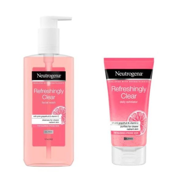 Neutrogena Exfoliator and Facial Wash Combo (Pack of 4)
