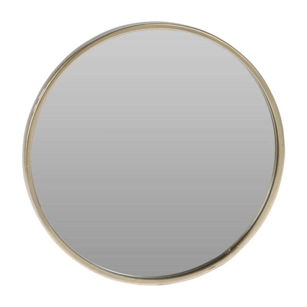 Organic Reflections Round Mirror with Gold Metal Frame 25x25cm Shop