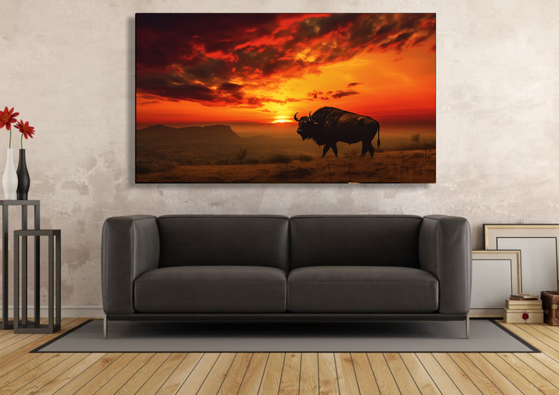 Canvas Wall Art - Buffalo Sunset Abstract - IM0267
