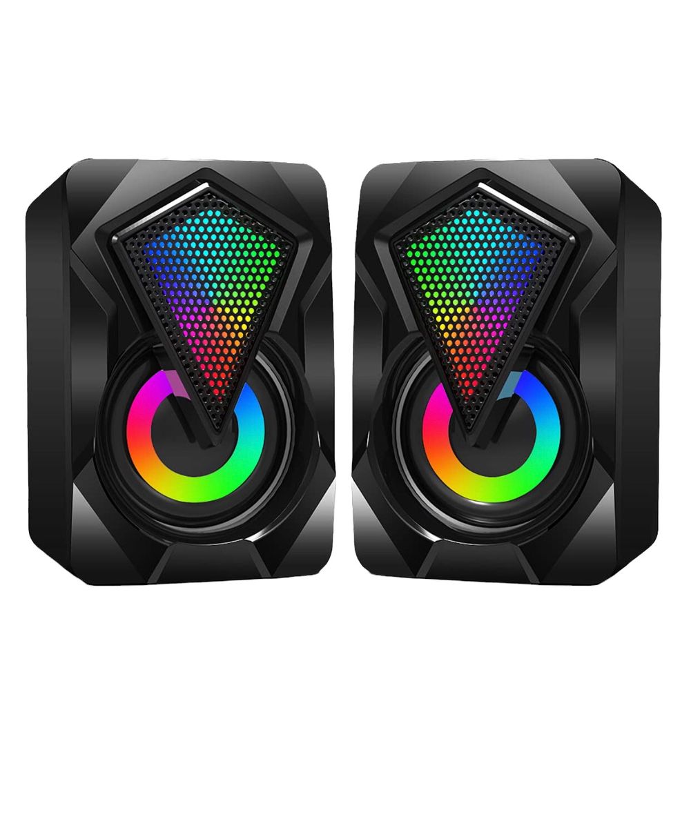 USB Wired Computer Speaker Home Desktop Game Audio With RGB Lights Shop Today. Get it Tomorrow
