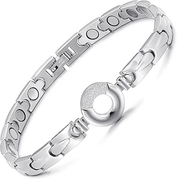 Womens Elegant Titanium Steel Magnetic Bracelets