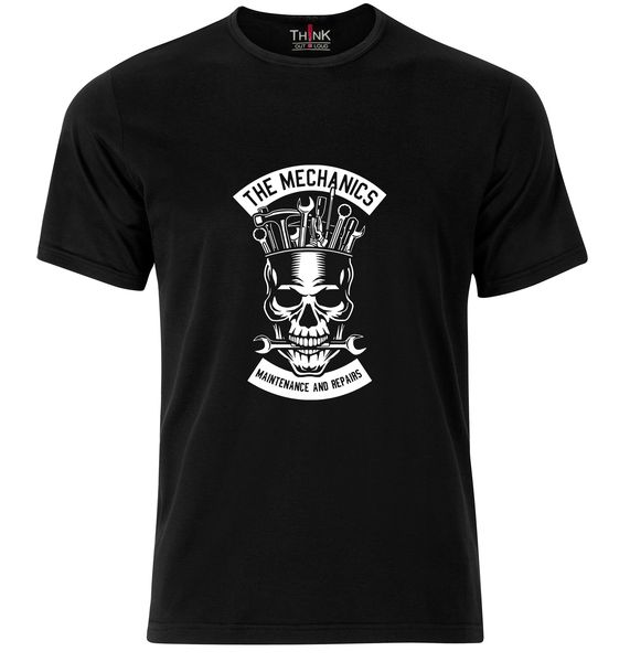 Think Out Loud Mens "The Mechanics Maintenance And Repairs" Tshirt