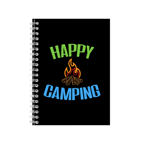 Happy Camping Notebook - Great Camper Gift Idea - Writing Books Notepad