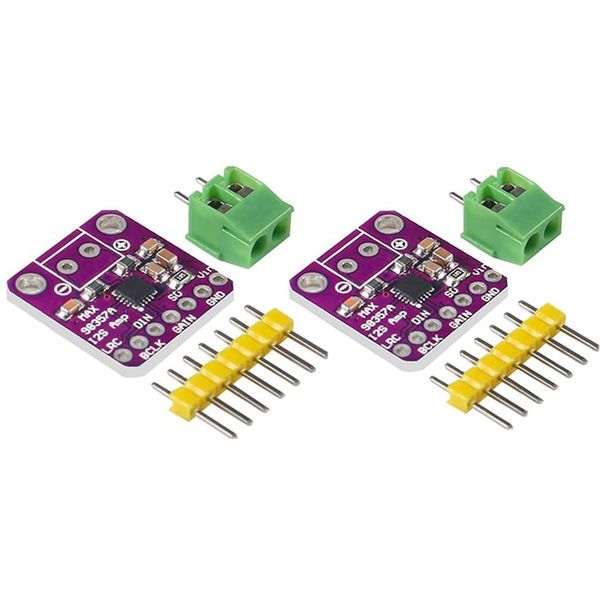 2 Piece Max98357 I2S 3W Class D Amplifier Breakout Interface DAC Decoder Module