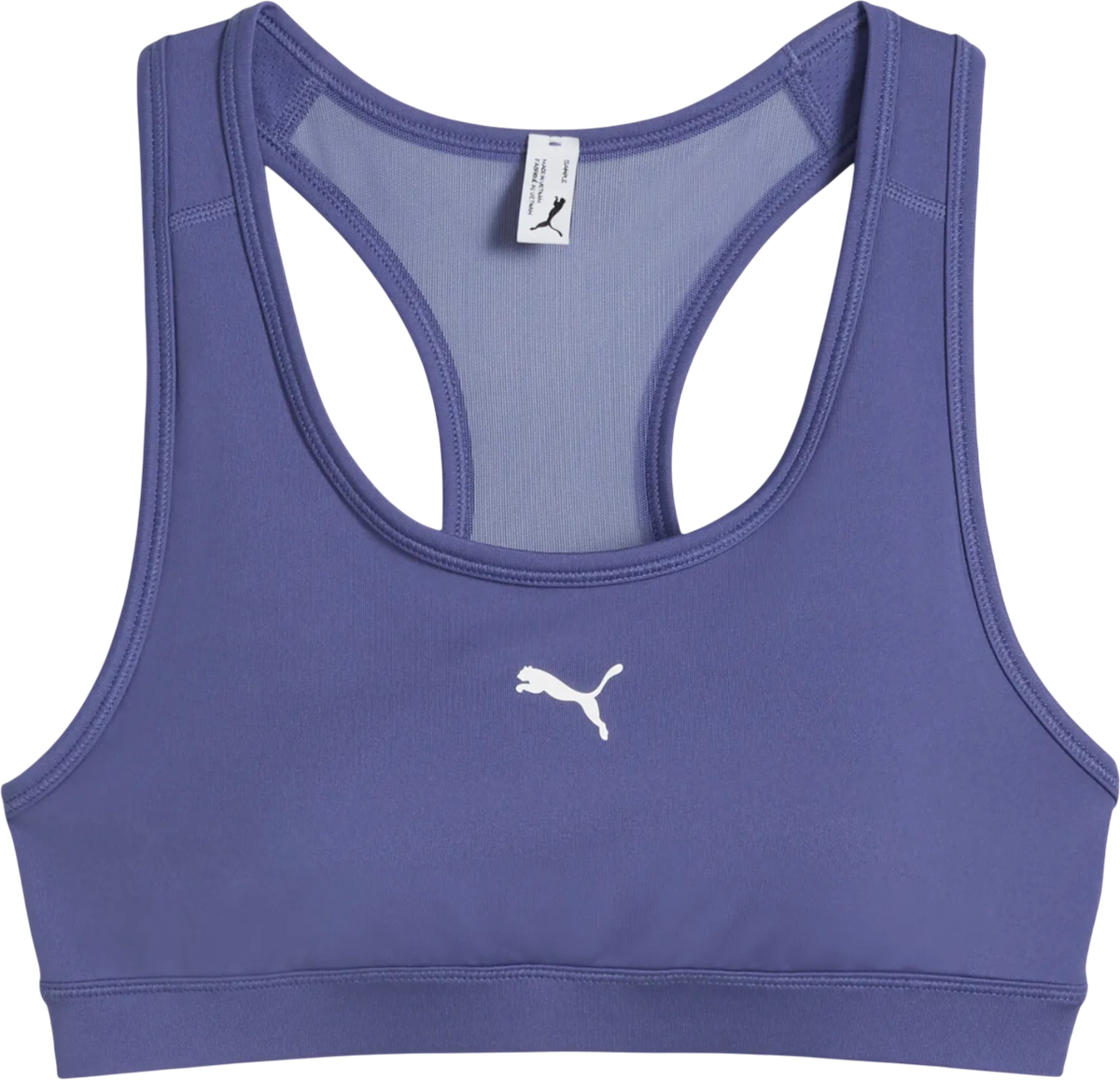 Puma Women's 4Keeps Small Cat Essentials Training Sports Bra - Blue Crystal