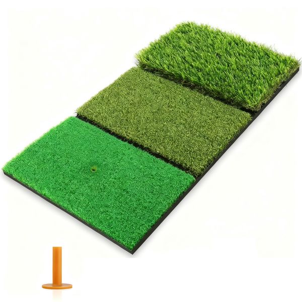3 In 1 Foldable Golf Practice Hitting Chipping Mat Golf Training Aids
