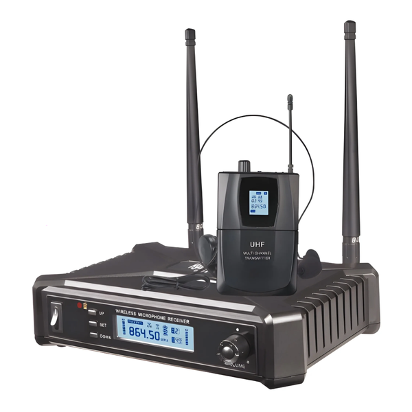 Hybrid MICHYB074 Microphone Wireless Single Lapel Variable Frequency U-SV B
