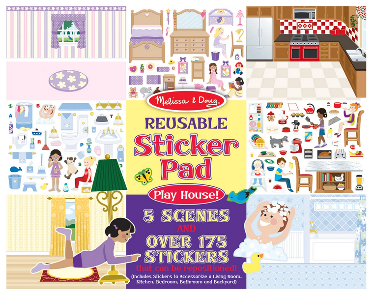 Melissa &amp; Doug Reusable Sticker Pad - Play House!