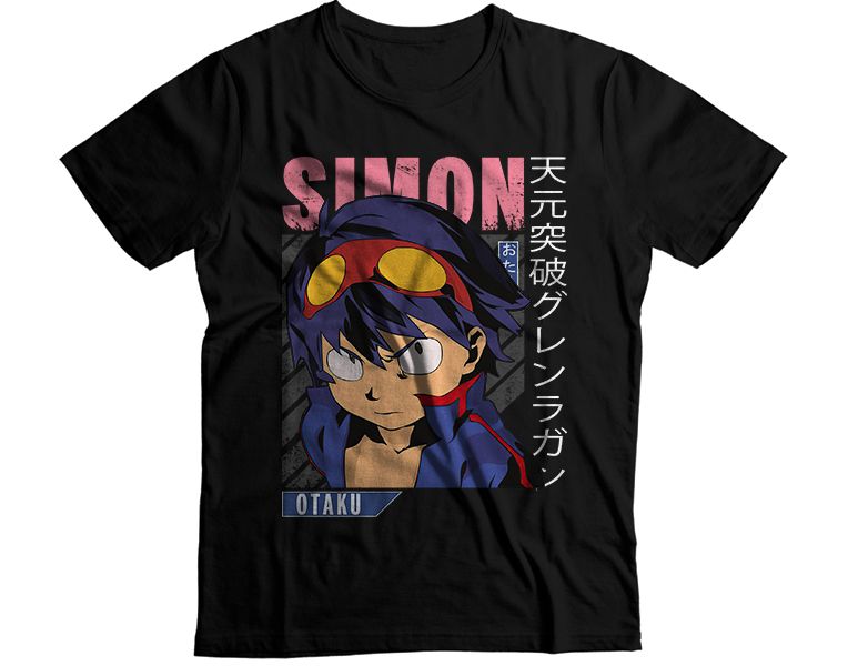 Gurren Lagann Simon Otaku Graphic T-Shirt (2)