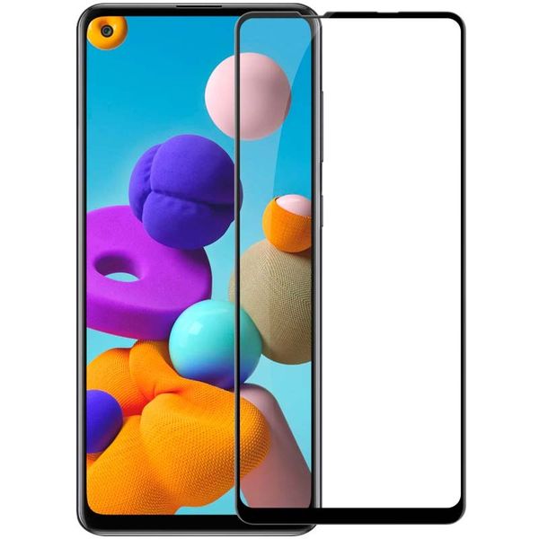 9D Tempered Glass Screen Protector Guard Compatible with Samsung Galaxy A02