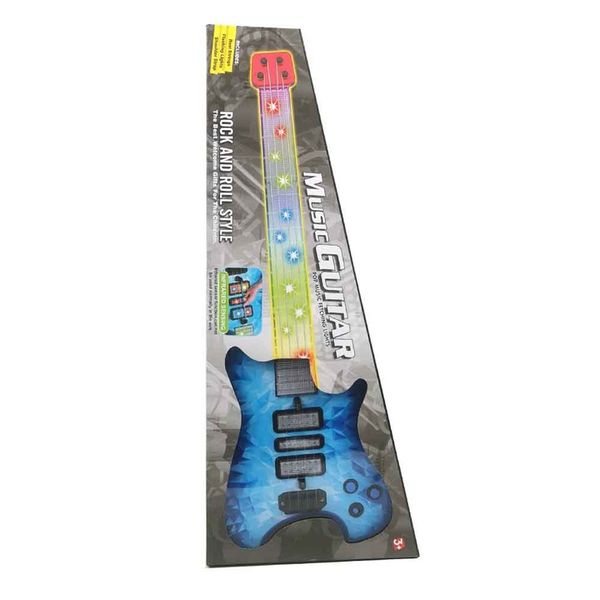 Kids' Electric Light-Up Music Guitar - Rock and Roll Style Toy