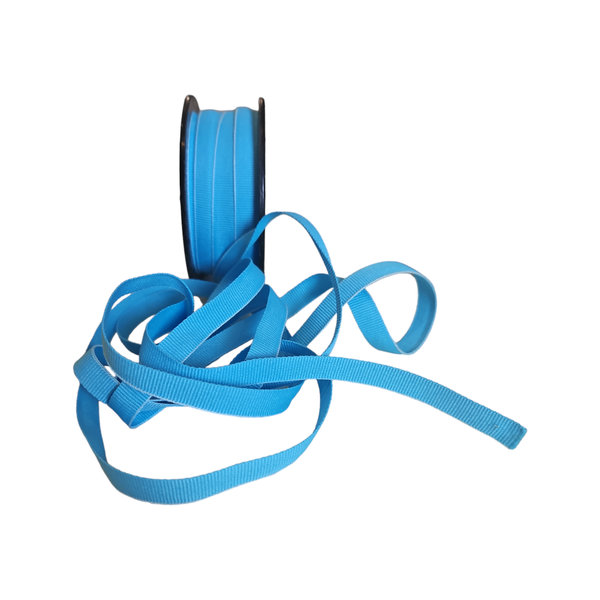 Blue Petersham Ribbon 10mm - 20m roll