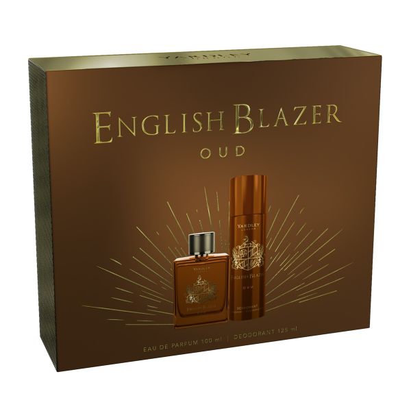 Yardley English Blazer Oud Eau de Parfum 100ml &amp; Deodorant Spray 125ml