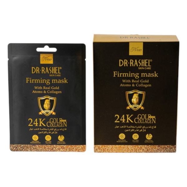 Dr. Rashel 24K Gold Collagen Firming Mask Sheets - 10 Pcs