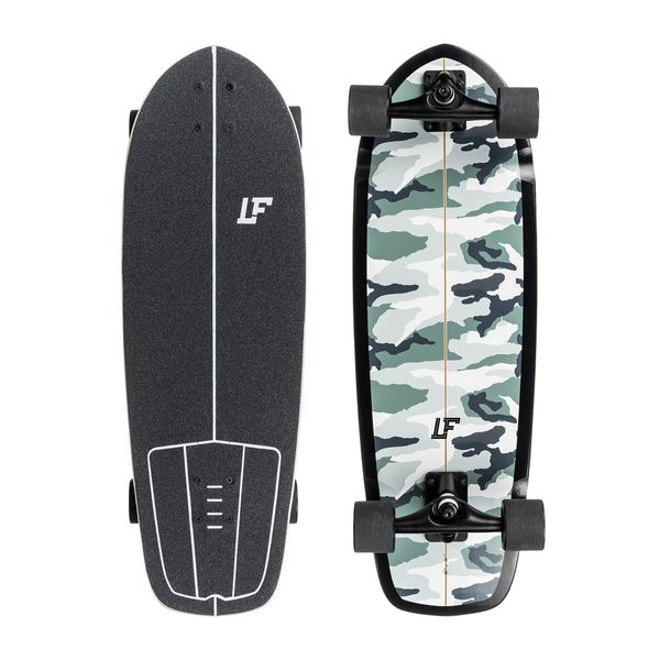 Quiksilver LF Pro Skate Skateboard - Camo - 9.7 X 30 Cruiser