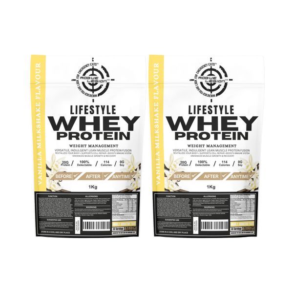 Rogue Legion Lifestyle Whey Protein-2x1kg-Vanilla Milkshake