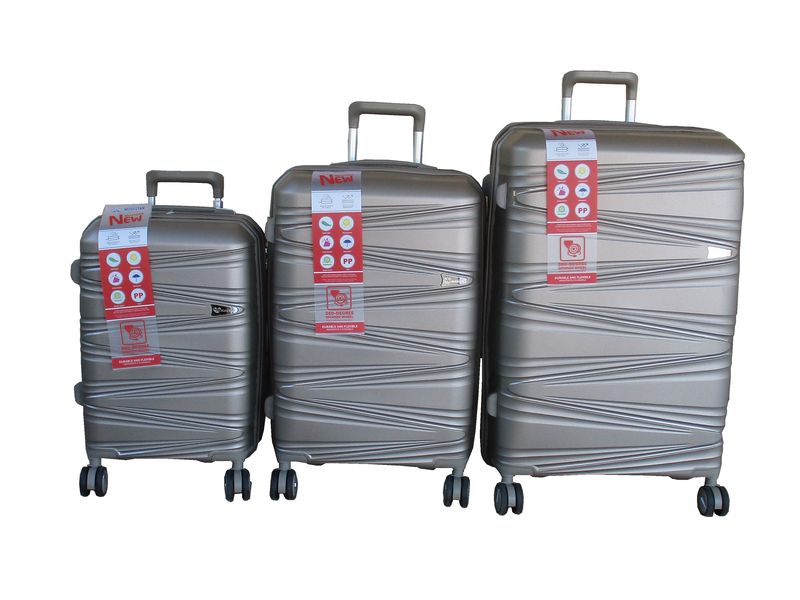 Unbreakable Easy Travel Luggage Suitcases 4 Spinner Wheels - 3 Piece