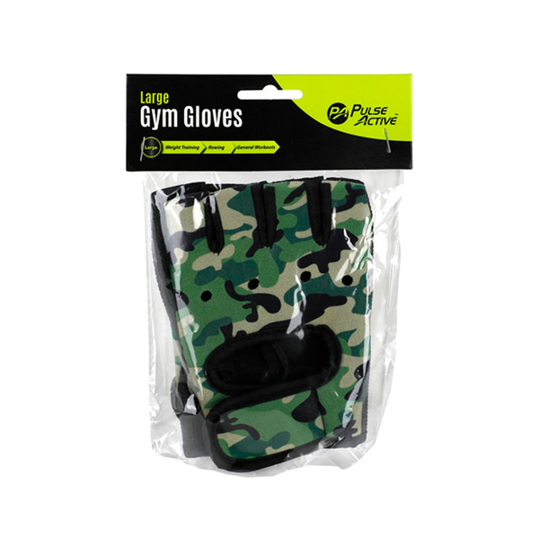 Gym Gloves Camo 2 Piece
