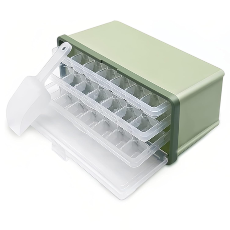Ice Cube Trays with Lid Ice Cubes Molds, Multilayer Ice Box with Lid Image