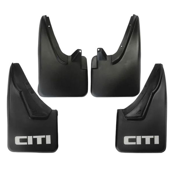 Rubber Mudflaps with Chrome Lettering Compatible with VW G1 - Black - Set