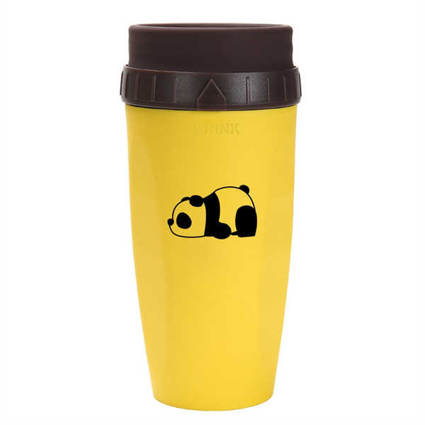 French Twist Cup Cold Drink Coffee Juice Cup Straw Cup Smiley Face