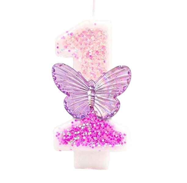Butterfly Birthday Candle Nr1