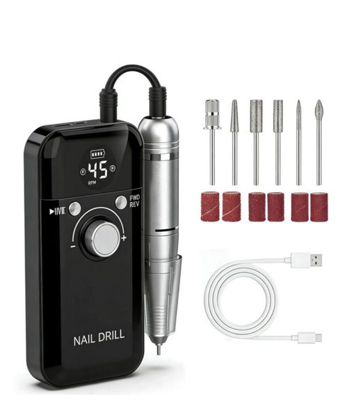 45000RPM Rechargeable Electric Nail Drill Machine