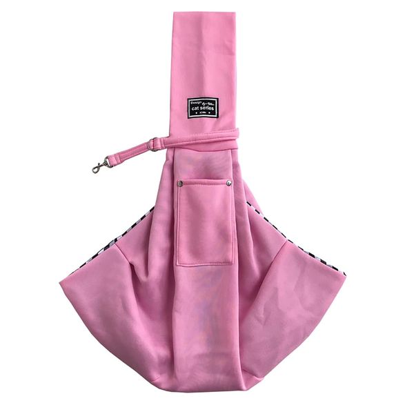 Pet Sling Carrier Hands-Free Soft Comfortable Double-Sided Pouch Shoulder
